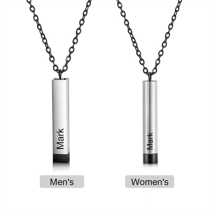 Personalized Engraved Couple Necklace