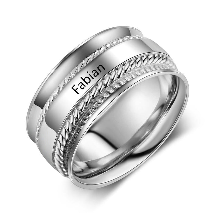 Personalized 1 Name Ring For Women