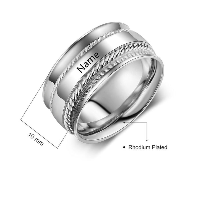 Personalized 1 Name Ring For Women