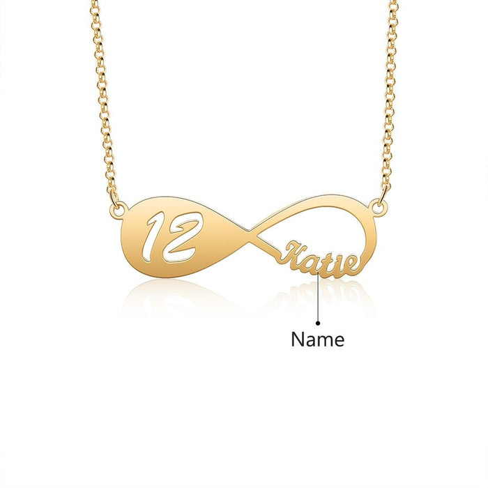 Personalized Name Infinity Necklace
