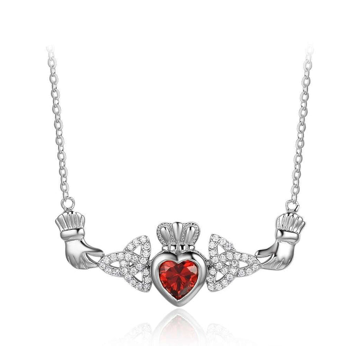 Personalized Hand Holding Heart-Shaped Pendant