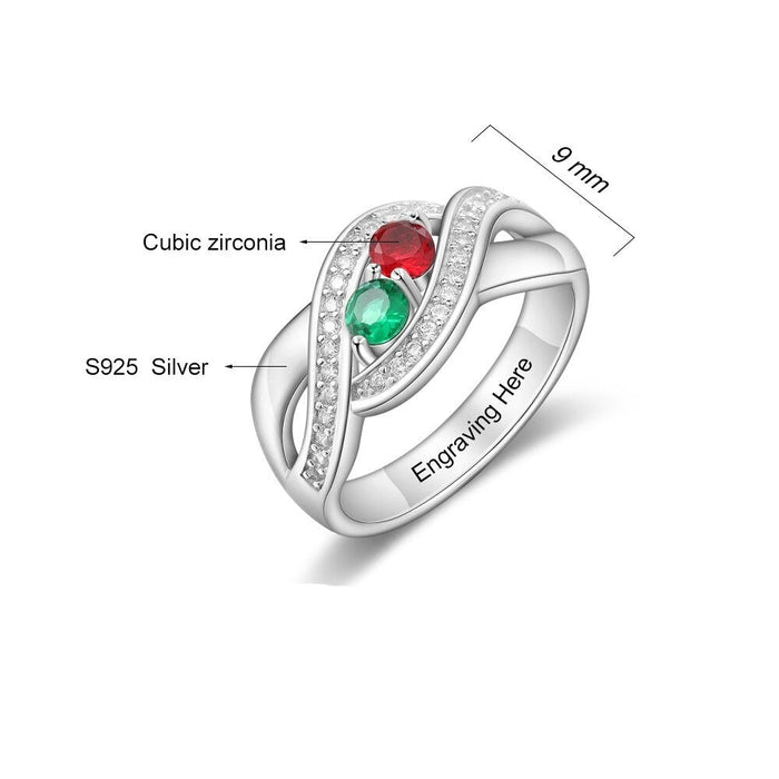 Personalized Couples Promise Engagement Ring For Women