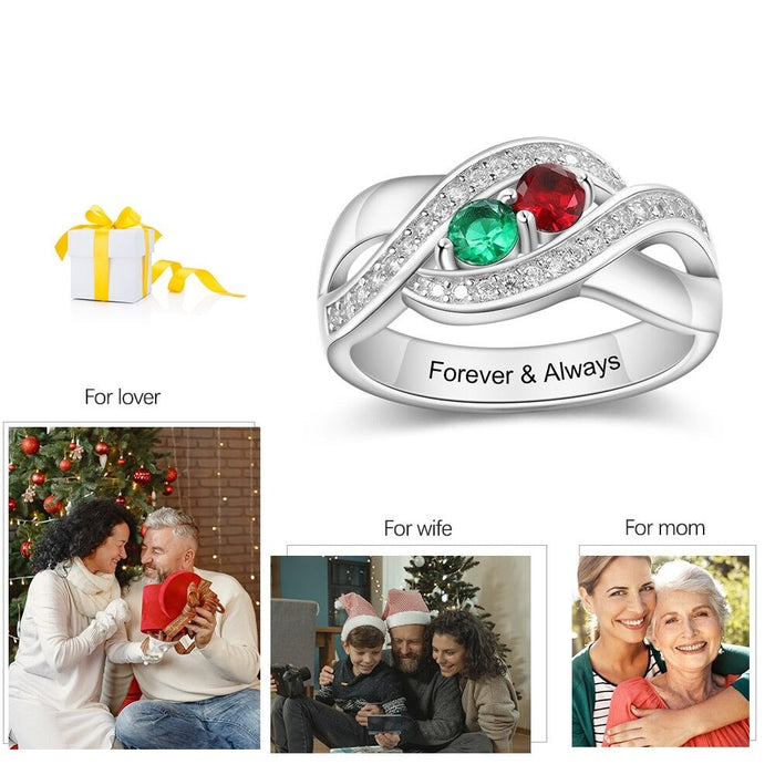 Personalized Couples Promise Engagement Ring For Women