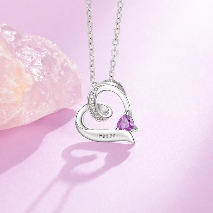 Sterling Silver Personalized Mother Necklace