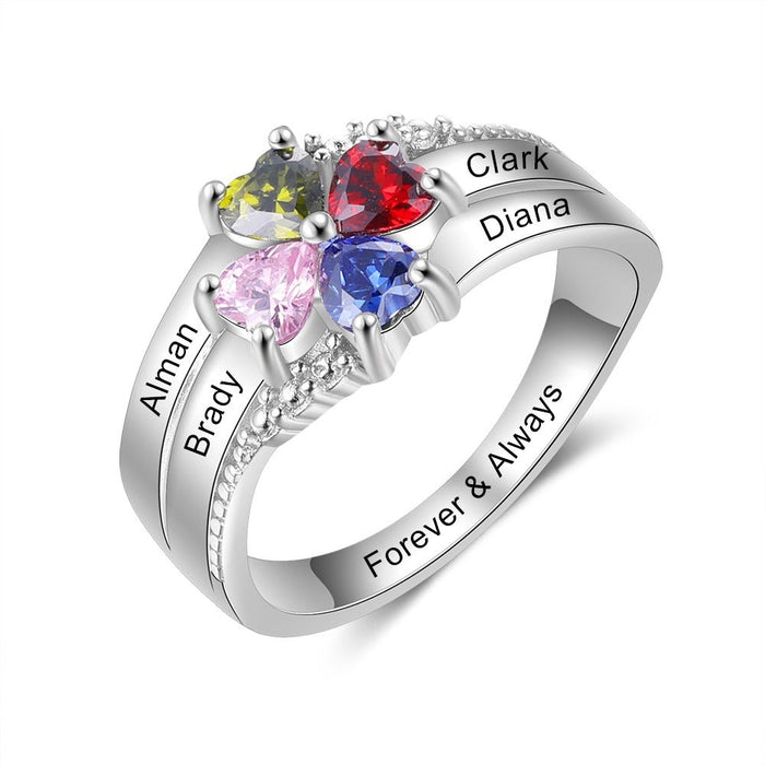 Customized Family Name Ring