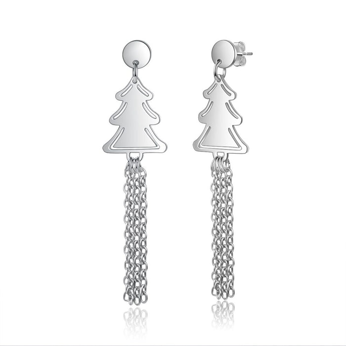 Personalized Christmas Tree Tassel Earrings