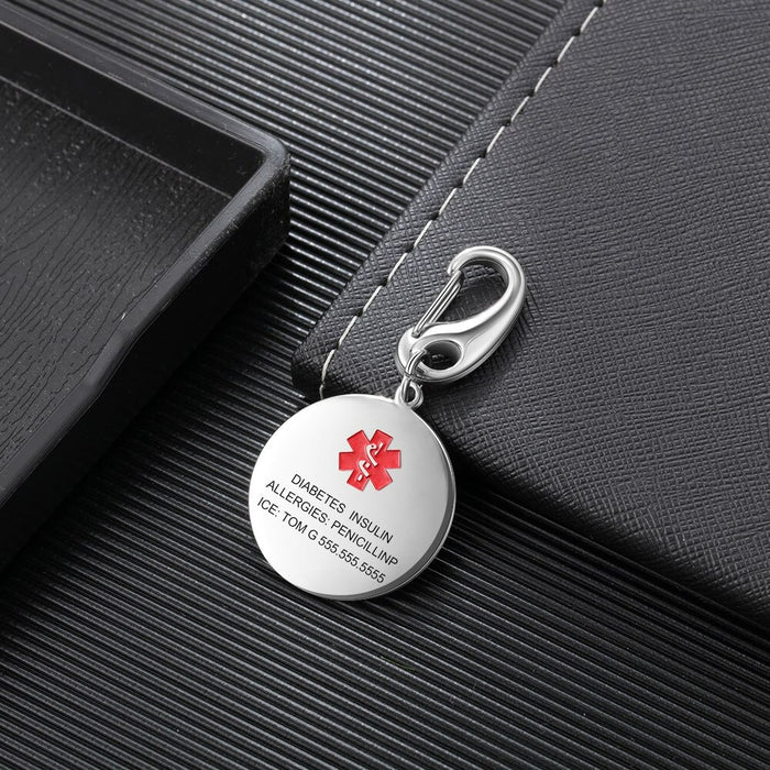 Personalized Medical-Alert Engraving Keychains