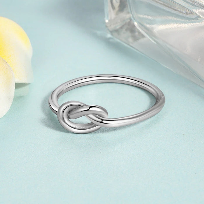 Sterling Silver Knot Rings For Women