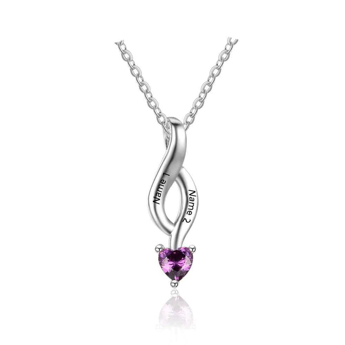 Sterling Silver Birthstone Necklace Pendant