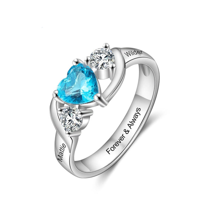 Personalized Birthstone Rings For Women
