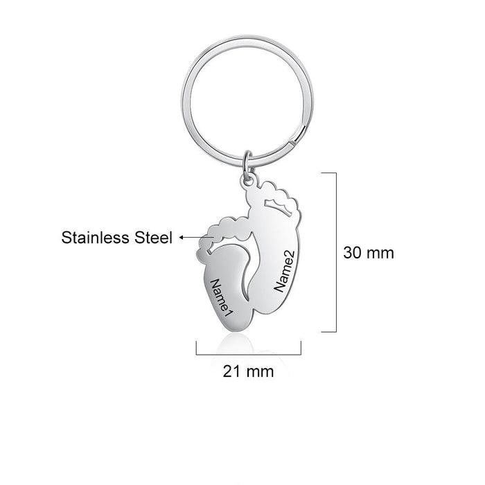 Baby Feet Keychains For Women