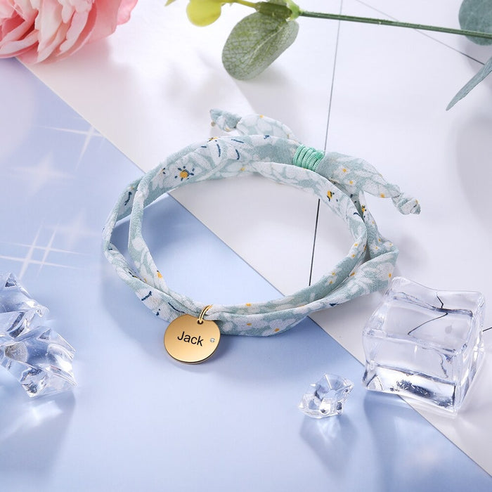 Customized Name & Birthstone Adjustable Bracelets For Women