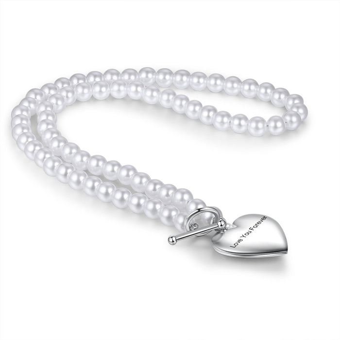 Personalized Engraving Pearl Necklace