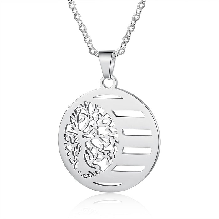 Personalized 5 Names Tree of Life Pendant Necklace