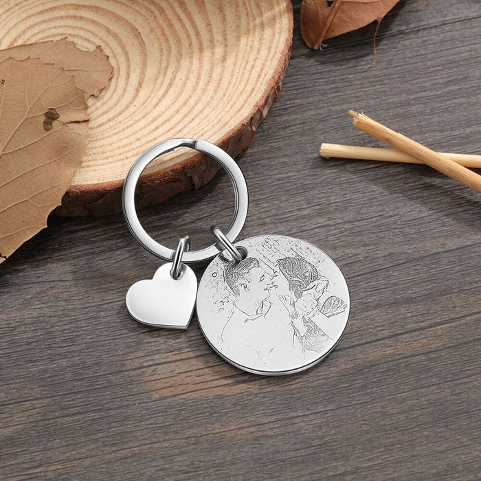 Personalized Name & Date Engraved Calendar Keychain