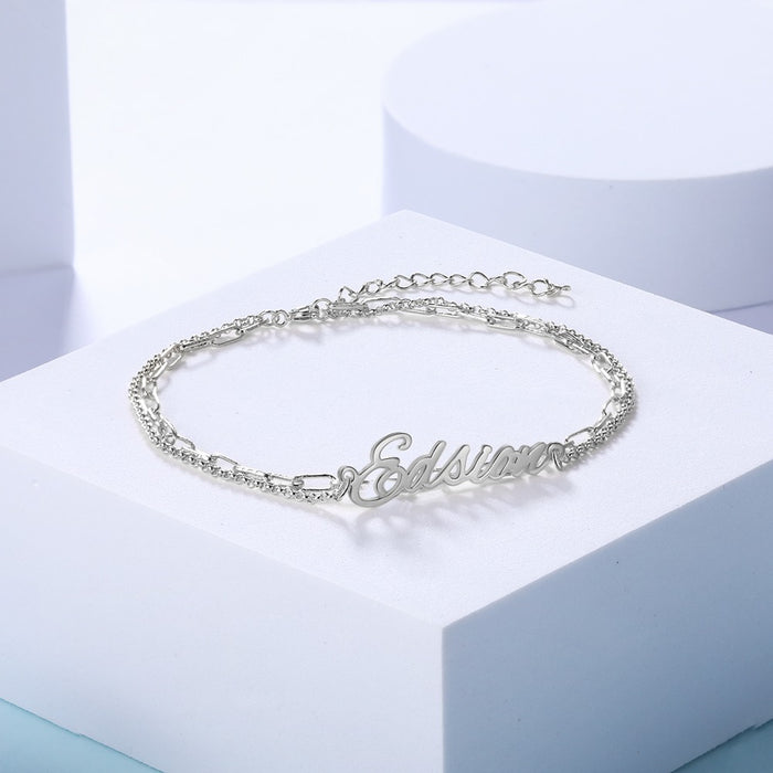 Personalized Nameplate Bracelets For Women