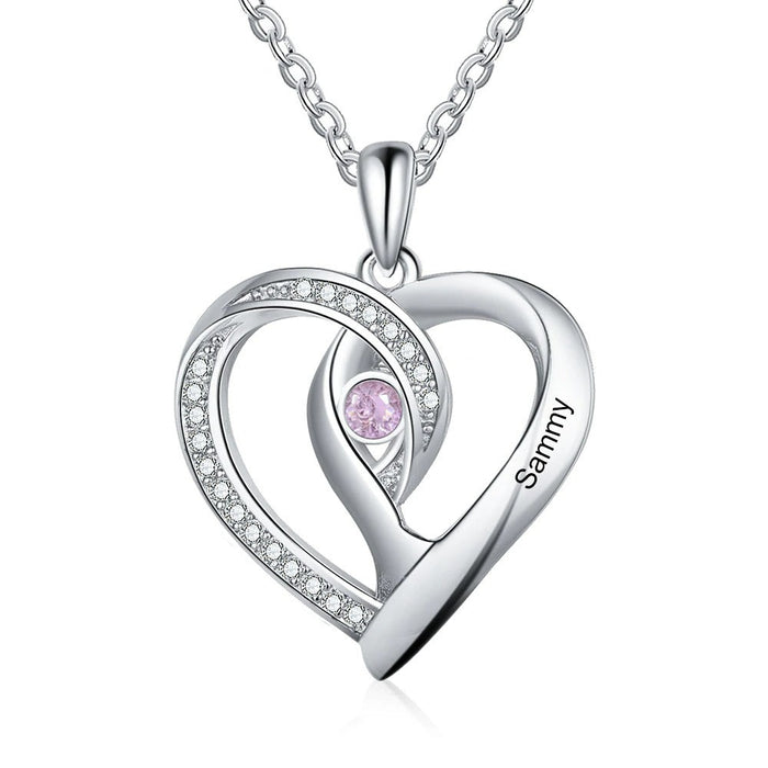 Personalized Necklaces Heart Pendant