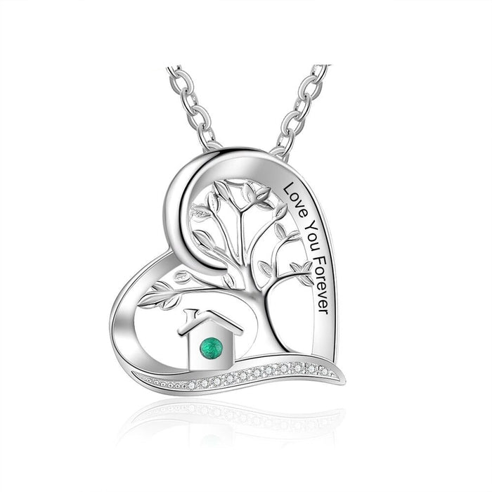 Personalized Tree of Life Engraving Pendant