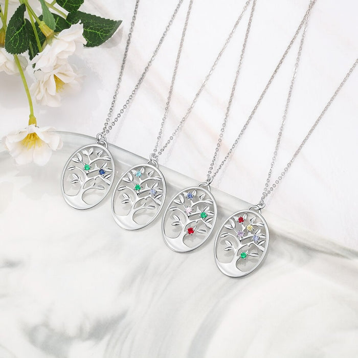 Women Customized 5 Stones Inlaid Jewelry