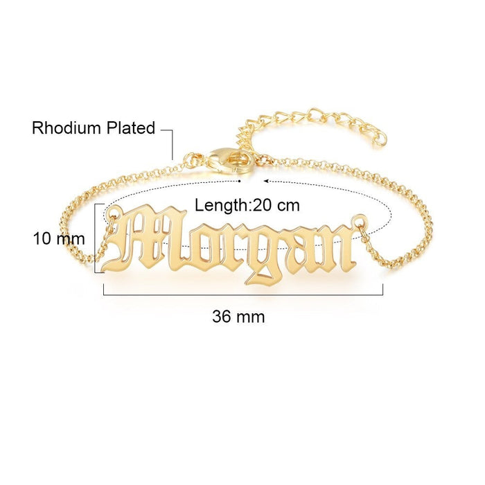 Personalized Women Anklets With Name Customized
