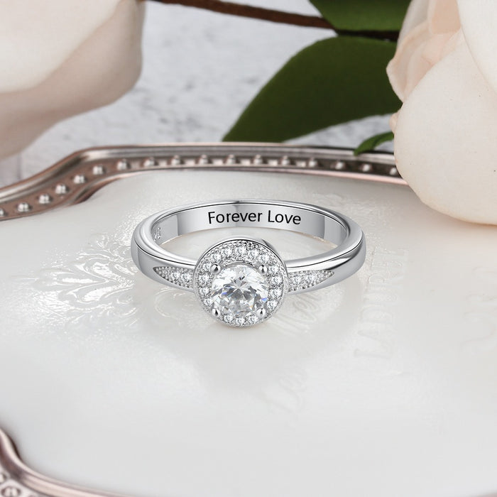 Sterling Silver Personalized Rings For Women
