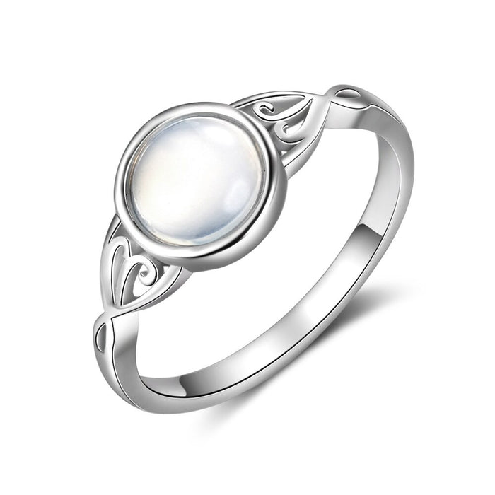Classic Moon Stone Rings For Women