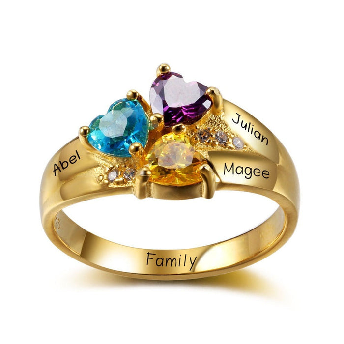 Personalized Gold Plated Ring For Women