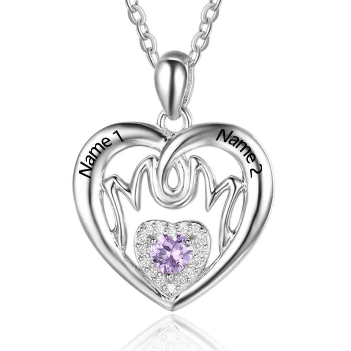 Personalized Mom Shaped Pendant