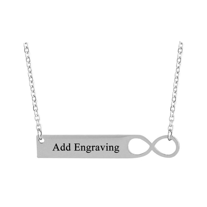 Personalized Custom 1 Name Infinity Necklace