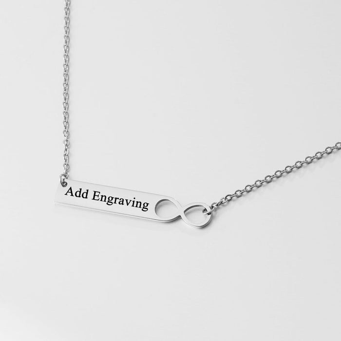 Personalized Custom 1 Name Infinity Necklace