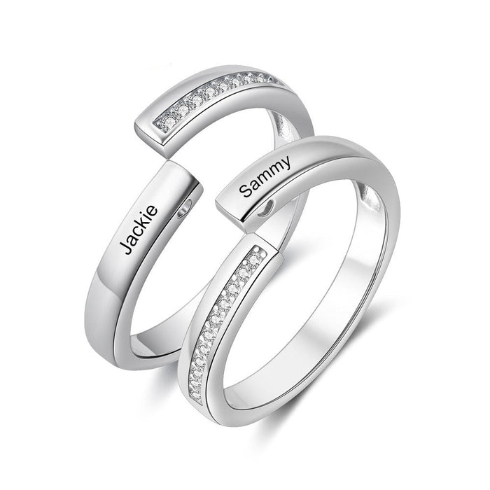 Personalized Adjustable Open Ring