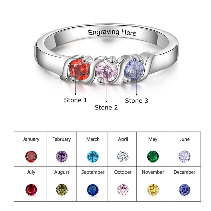 Personalized Engraved Name Promise Rings For Women