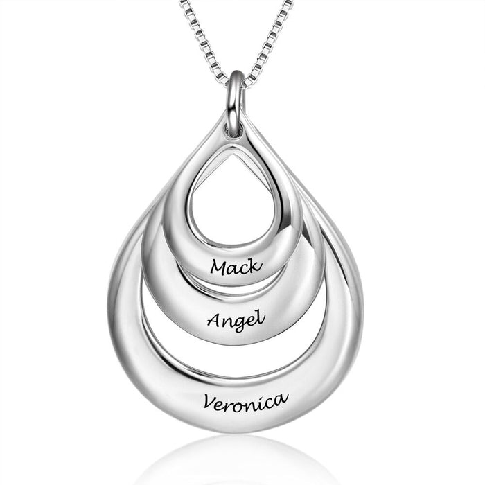Personalized Engraving Layered Pendant