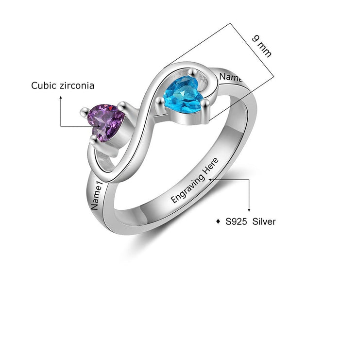 Sterling Silver Infinity Custom Ring