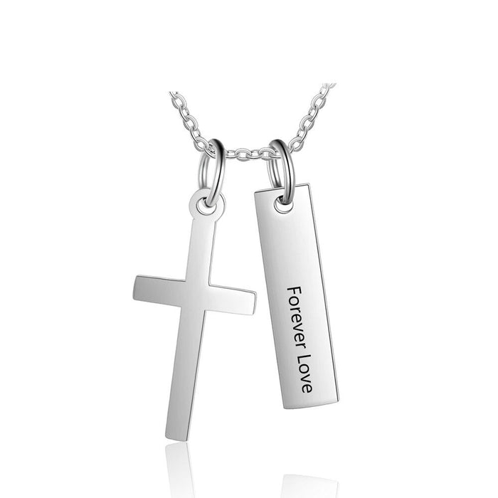 Personalized Name Vertical Bar Necklaces