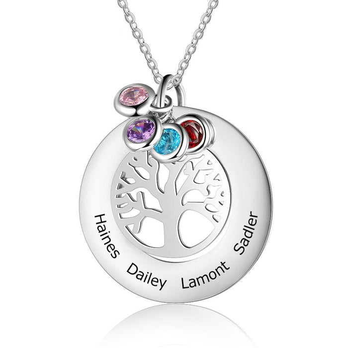 Personalized Tree of Life Pendant