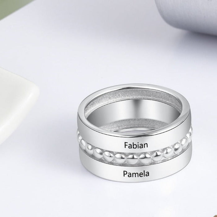 Personalized Wide Rings for Women