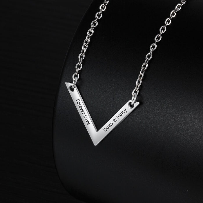 Personalized Name Necklace Jewelry Stainless Steel Necklace