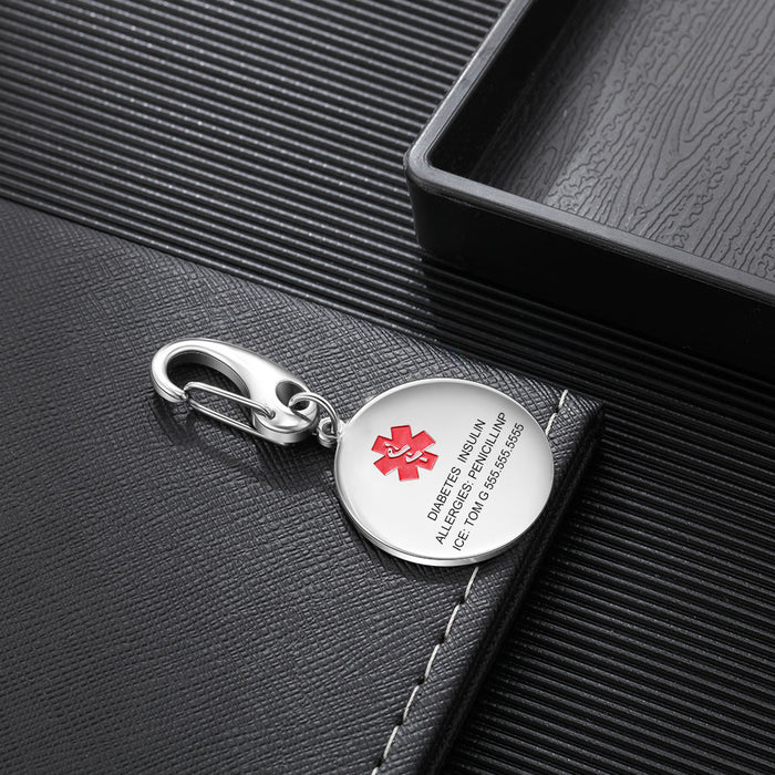Personalized Customize Emergency Engraving Keychains