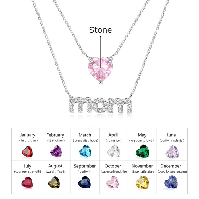 Personalized Layered Necklaces & Pendants With Zirconia