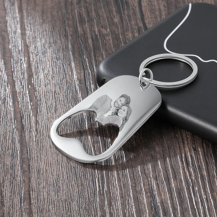 Customized Engraving Bottle Opener Keychains