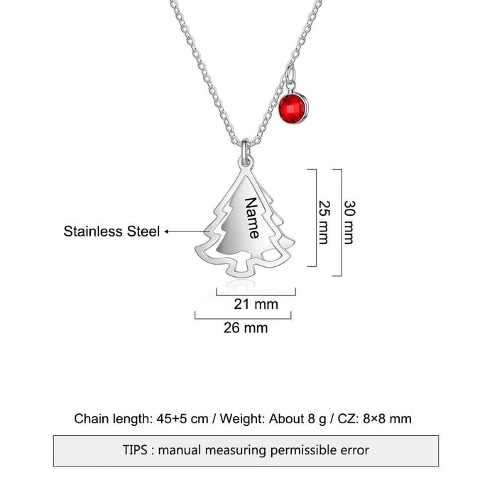 Personalized Christmas Tree Pendants For Women