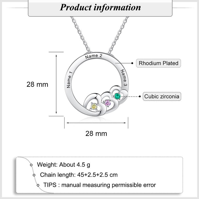 Personalized Necklaces Stainless Steel Family Jewelry Fashion