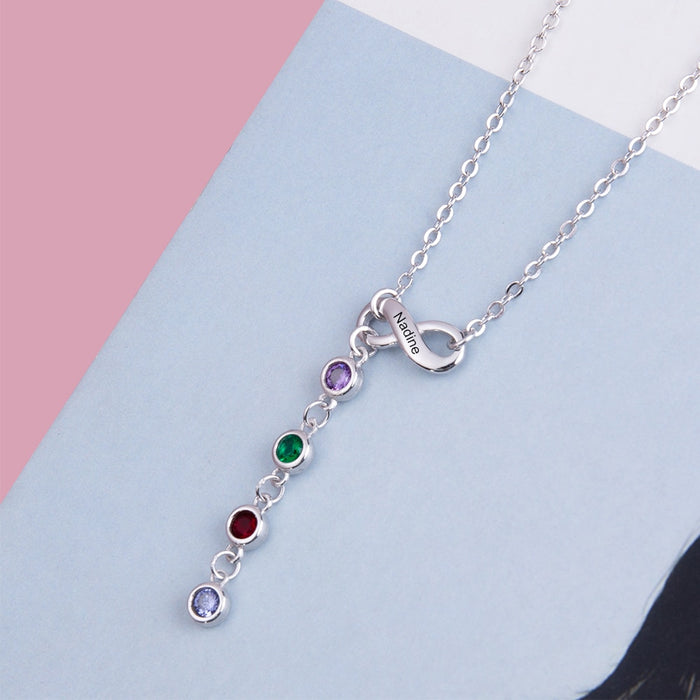 Personalized Infinity Necklace Pendant