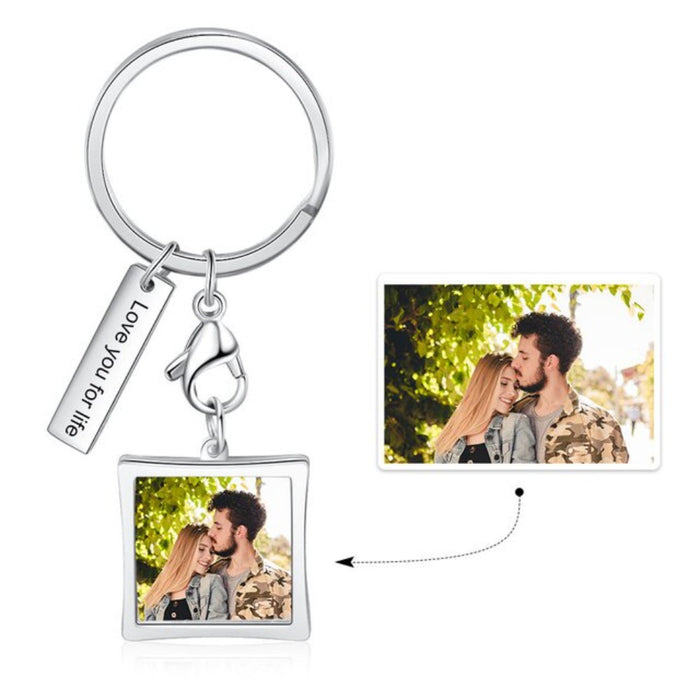 Personalized Custom Photo And Engraved Date Calendar Keychains