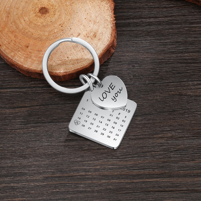 Personalized Engraving And Date Keychains