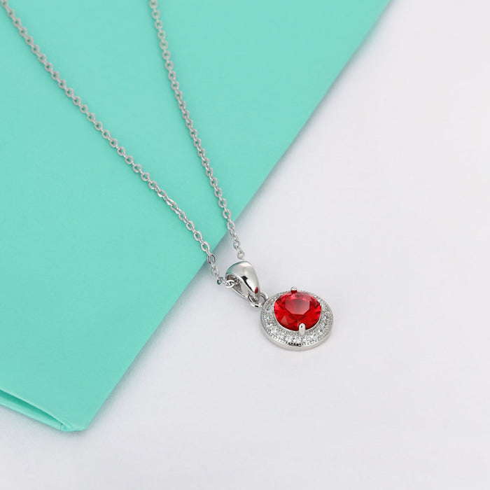 Personalized Gift 12 Colors Birthstone Pendant Necklace