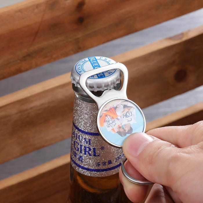 Personalized Engraving Bottle Opener And Photo Keychains