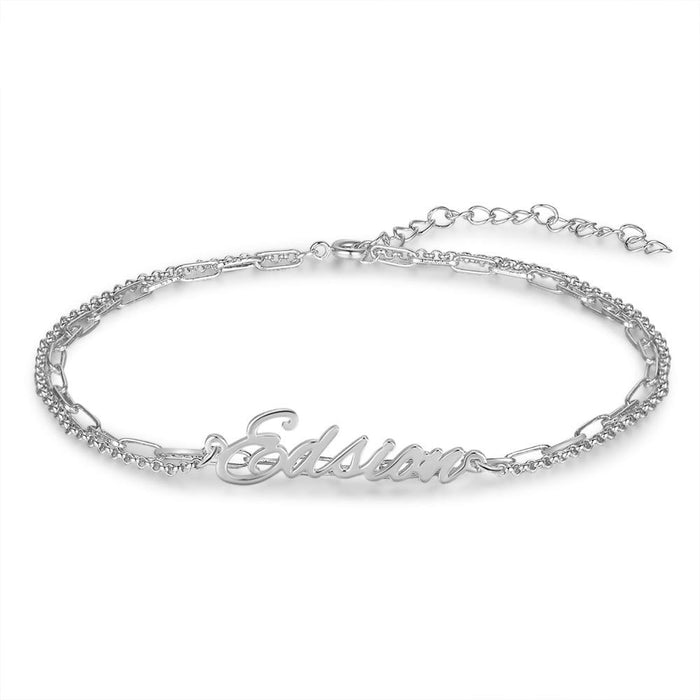 Personalized Nameplate Bracelets And Bangles For Women