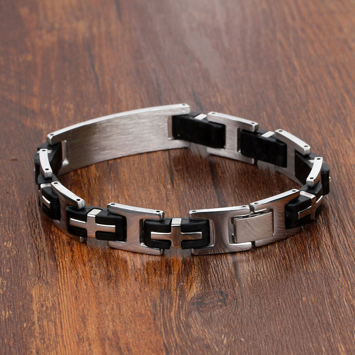 Personalized Stainless Steel Classic Biker Chain Design Bracelets